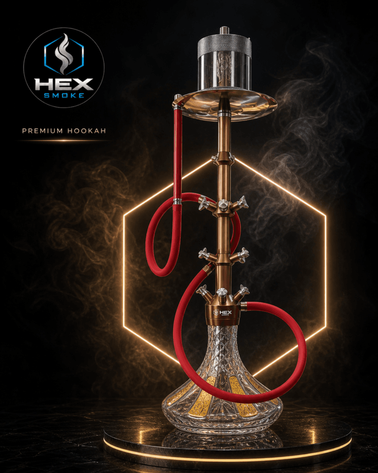 شيشة فاخرة من HEX Smoke بتصميم مميز