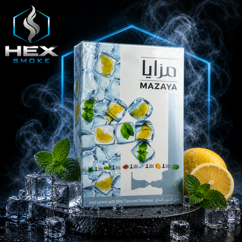 معسل مزايا بنكهة الليمون بالنعناع المثلج