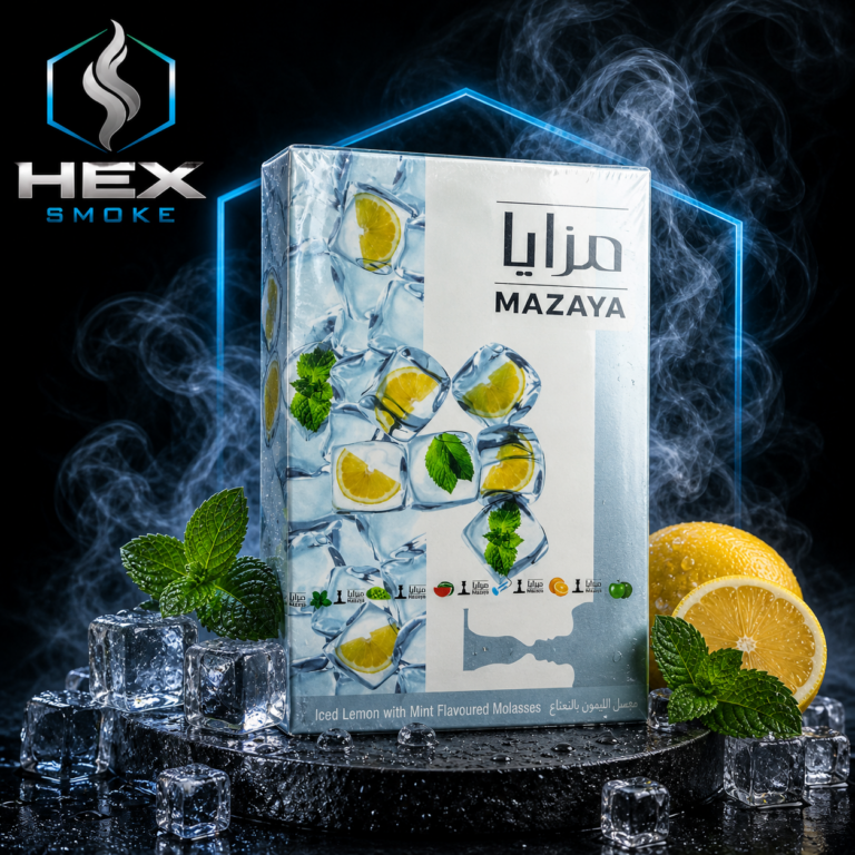معسل مزايا بنكهة الليمون بالنعناع المثلج