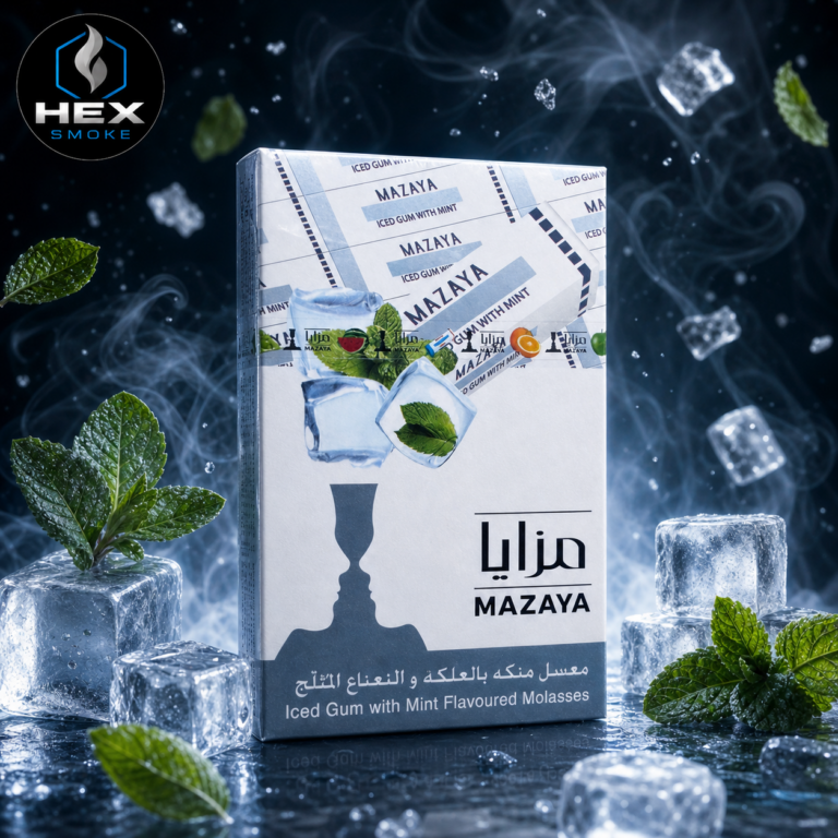 معسل مزايا بنكهة العلكة والنعناع المثلج